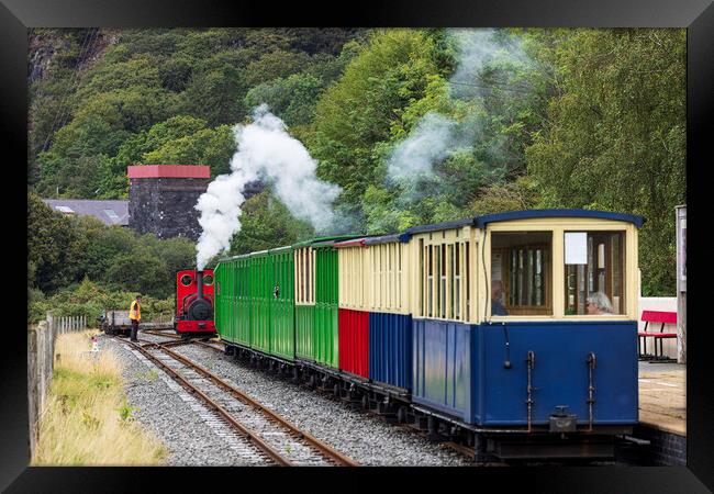 Llanberis steam train Wales Framed Print by Phil Crean