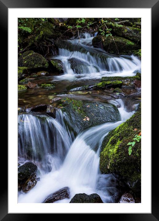 Waterfall Snowdonia Wales Framed Mounted Print by Phil Crean