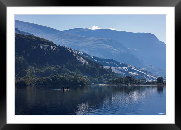 Llyn Pardan lake Llanberis Wales Framed Mounted Print by Phil Crean