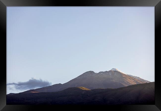 Teide Snow, Tenerife Framed Print by Phil Crean