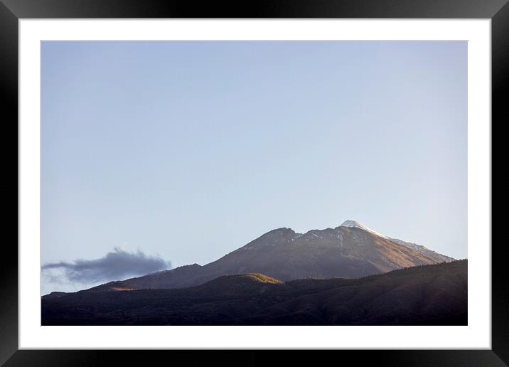 Teide Snow, Tenerife Framed Mounted Print by Phil Crean