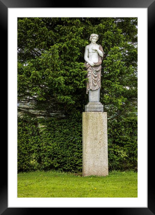 Classical garden statue Framed Mounted Print by Phil Crean