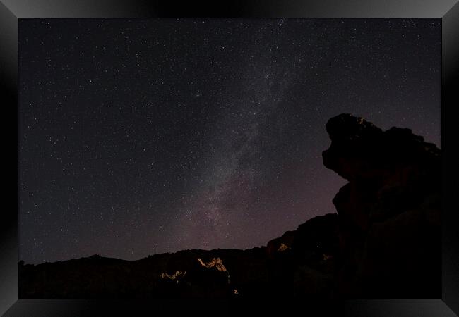 Night sky Tenerife Framed Print by Phil Crean