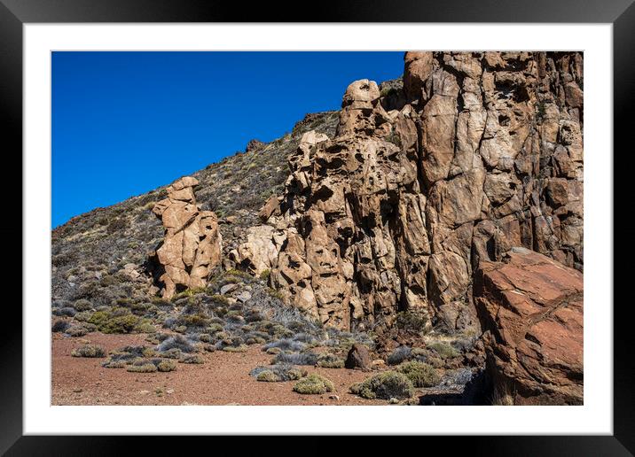 Volcanic landscape Tenerife Framed Mounted Print by Phil Crean