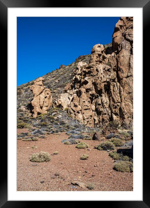 Volcanic landscape Tenerife Framed Mounted Print by Phil Crean
