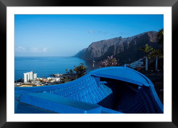 Los Gigantes Cliffs Tenerife Framed Mounted Print by Phil Crean