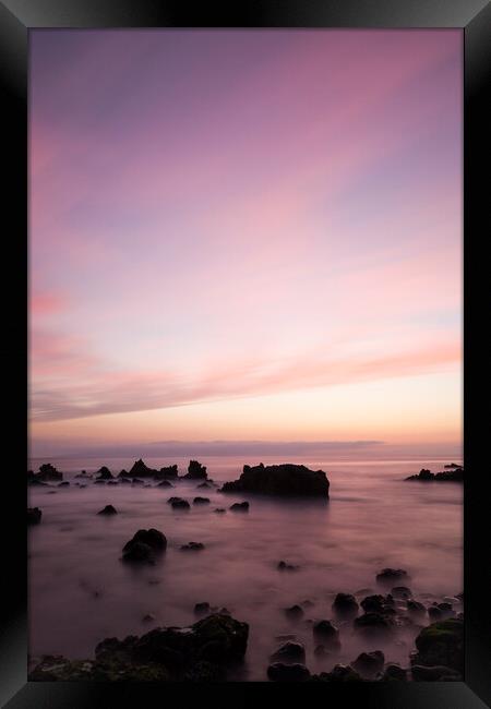 Long exposure seascape Tenerife Framed Print by Phil Crean