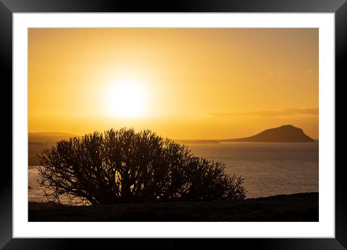 Dawn at Montaña Roja Tenerife Framed Mounted Print by Phil Crean