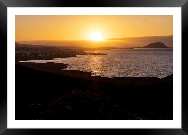 Dawn at Montaña Roja Tenerife Framed Mounted Print by Phil Crean