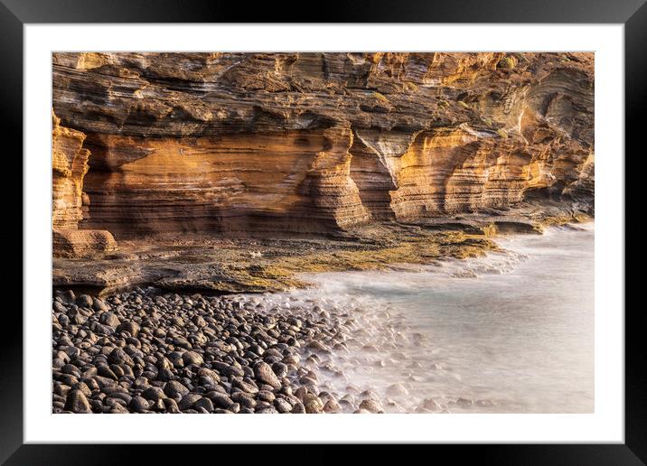 Amarilla mountain, coast Tenerife Framed Mounted Print by Phil Crean