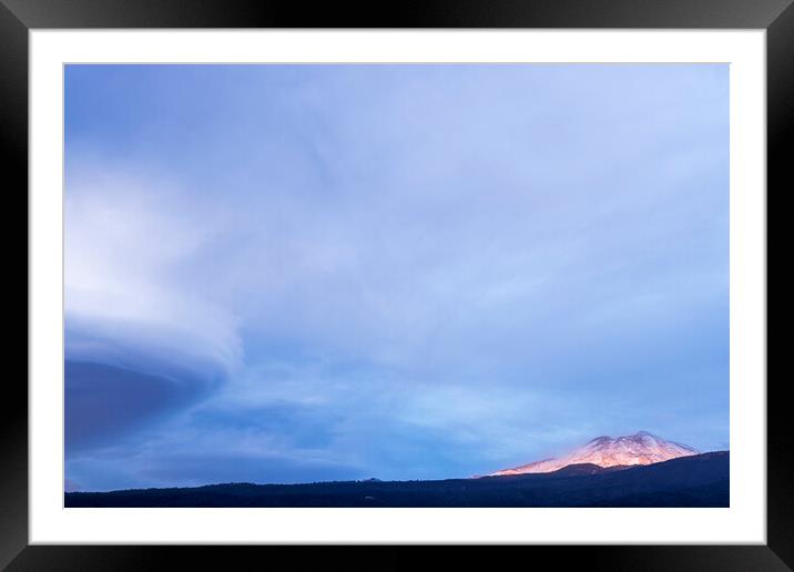 Mount Teide at dusk, Tenerife Framed Mounted Print by Phil Crean