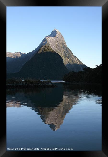 Milford sound New Zealand Framed Print by Phil Crean