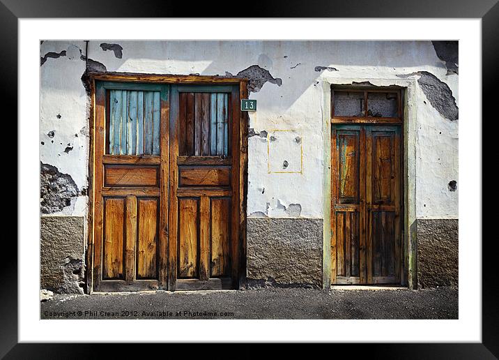 Old doors Framed Mounted Print by Phil Crean