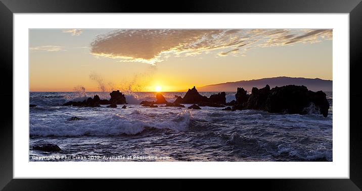 Solstice sunset Framed Mounted Print by Phil Crean