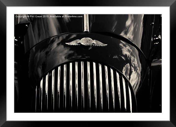 Morgan grille and badge  Framed Mounted Print by Phil Crean
