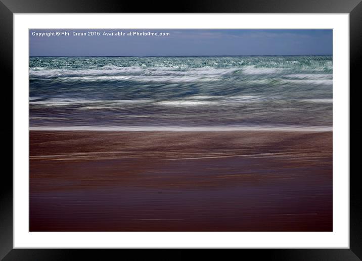  Fluid Horizons 5 Framed Mounted Print by Phil Crean