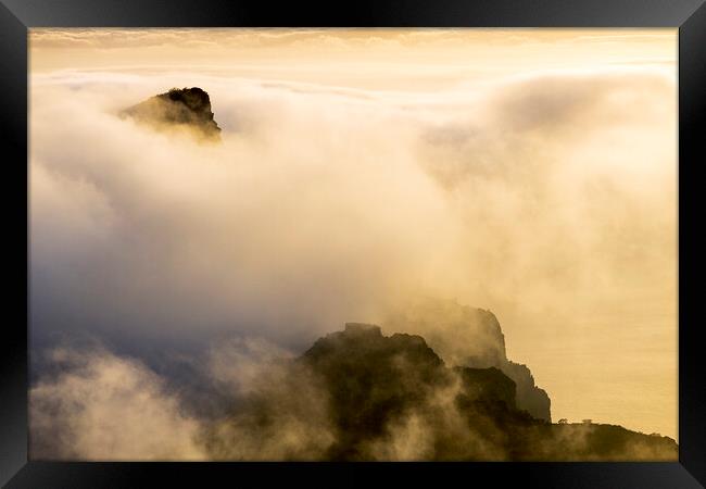 Golden cloudscape, Tenerife Framed Print by Phil Crean