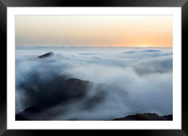 Cloudscape over Masca, Tenerife Framed Mounted Print by Phil Crean