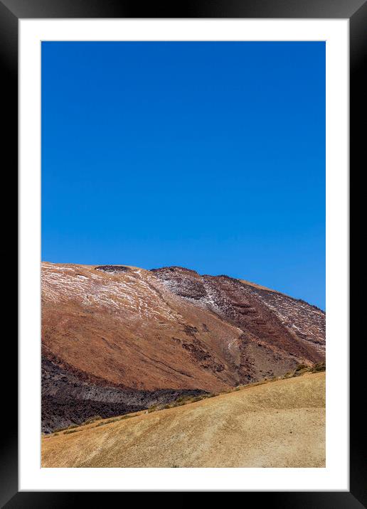 Tenerife volcanic landscape Framed Mounted Print by Phil Crean