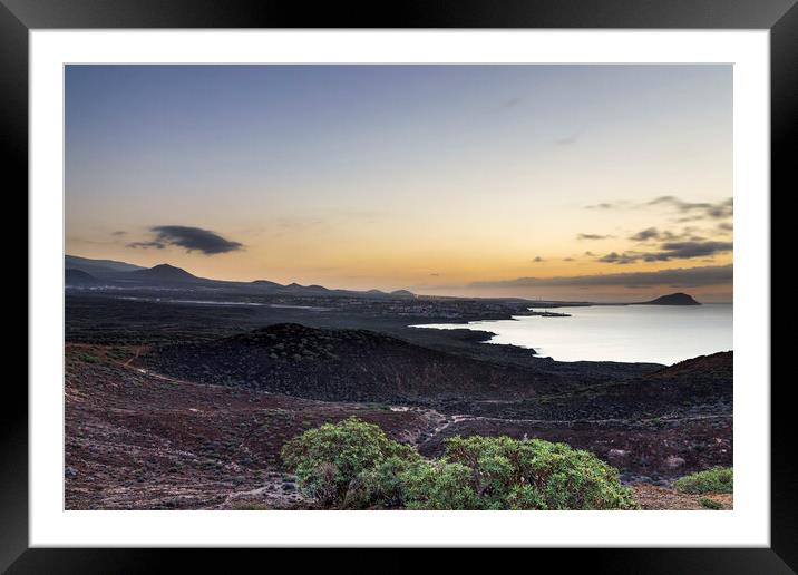 Tenerife coastline pre dawn Framed Mounted Print by Phil Crean