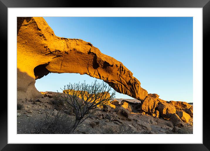 Tajao arch, Tenerife Framed Mounted Print by Phil Crean