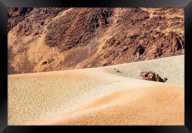 Volcanic landscape, Tenerife Framed Print by Phil Crean