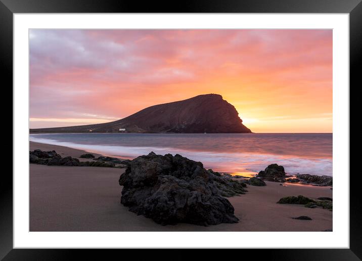 Dawn at Red Mountain, Tenerife Framed Mounted Print by Phil Crean