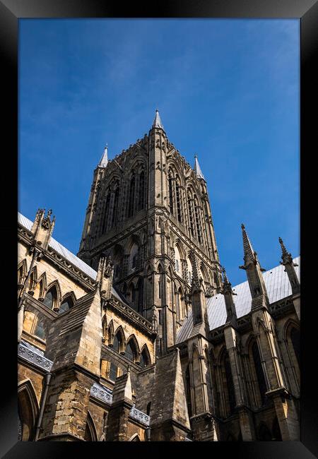 Lincoln Cathedral, England Framed Print by Phil Crean