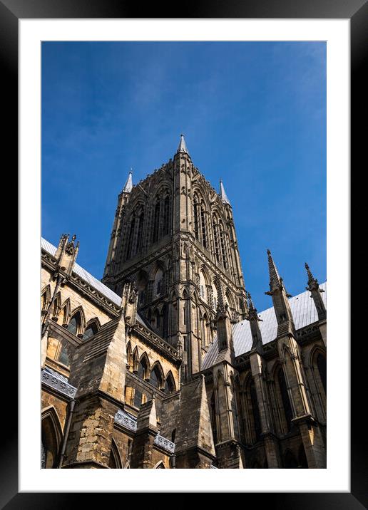 Lincoln Cathedral, England Framed Mounted Print by Phil Crean