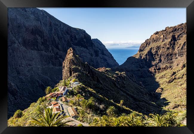 Overlooking Masca, Tenerife Framed Print by Phil Crean