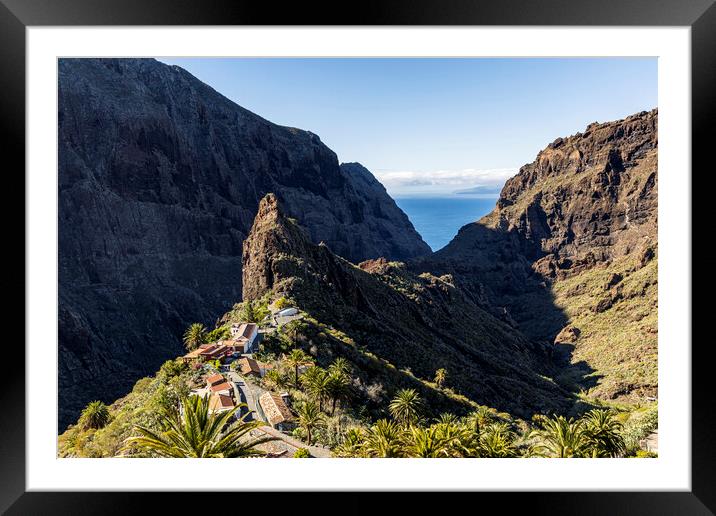 Overlooking Masca, Tenerife Framed Mounted Print by Phil Crean