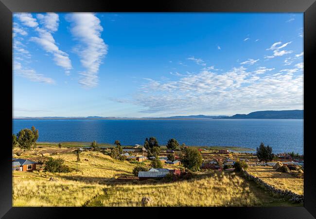 Lake Titicaca, Peru Framed Print by Phil Crean