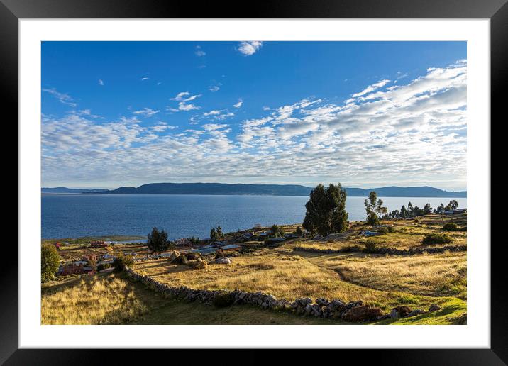 Lake Titicaca, Peru Framed Mounted Print by Phil Crean
