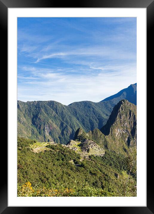 Machu Picchu Peru Framed Mounted Print by Phil Crean