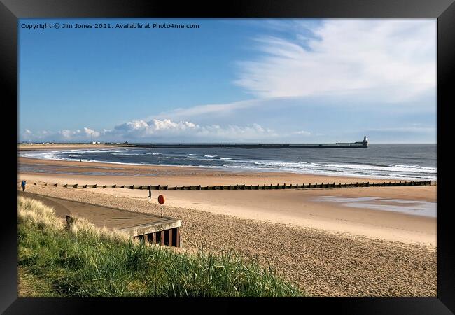 Spring Sunday at the Seaside Framed Print by Jim Jones