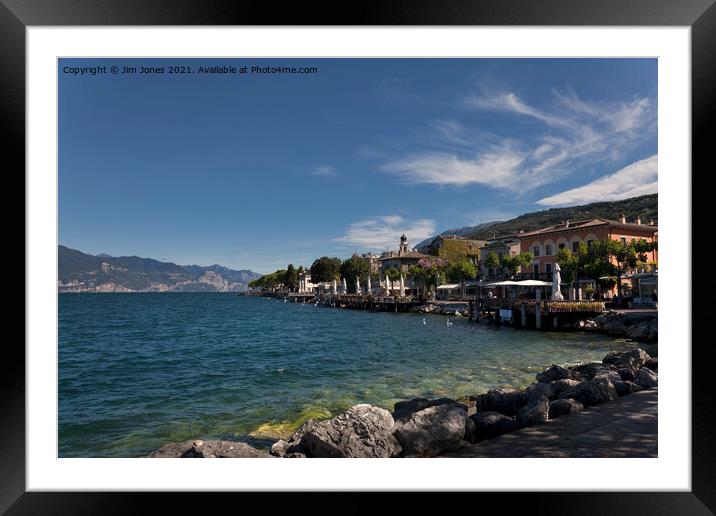 Torri del Benaco, Lake Garda Framed Mounted Print by Jim Jones