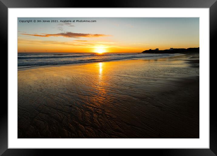 Super Seaton Sluice September Sunrise (3) Framed Mounted Print by Jim Jones