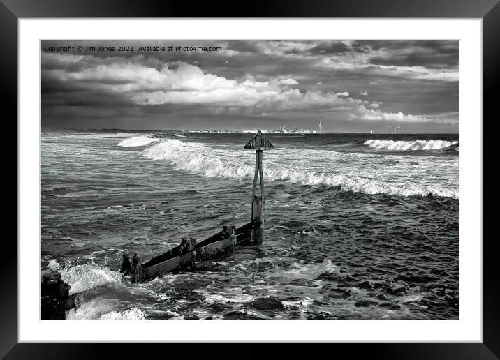 Looking North from Seaton Sluice Harbour Framed Mounted Print by Jim Jones