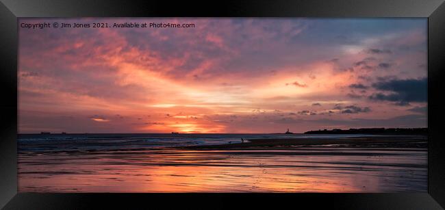 Another great start to the day - Panorama Framed Print by Jim Jones
