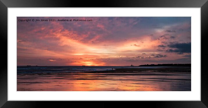 Another great start to the day - Panorama Framed Mounted Print by Jim Jones