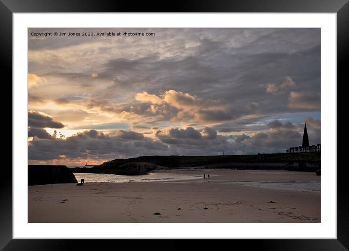 November Sunrise on Cullercoats Bay Framed Mounted Print by Jim Jones
