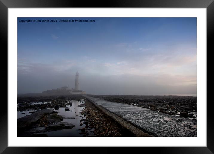 Mist Rolling in from the Sea Framed Mounted Print by Jim Jones