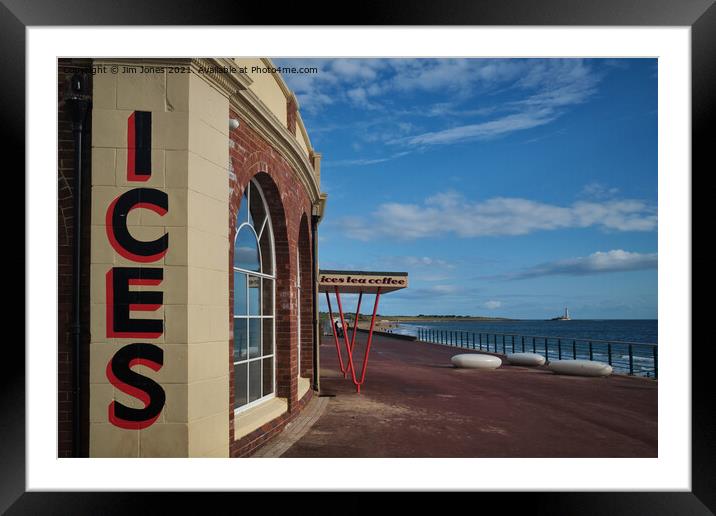 Rendezvous at Whitley Bay Framed Mounted Print by Jim Jones