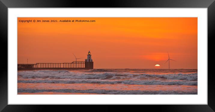 Red Sky in the Morning Panorama Framed Mounted Print by Jim Jones