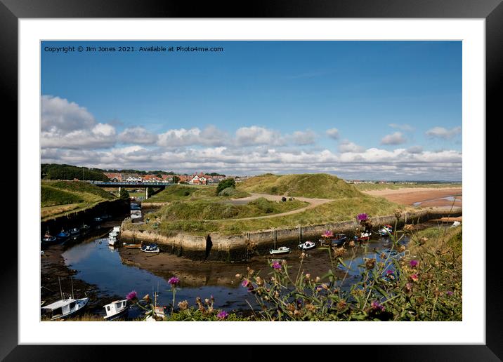 Seaton Sluice harbour. Framed Mounted Print by Jim Jones