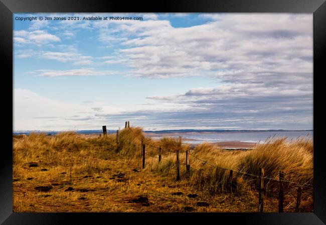 Druridge Bay Sand Dunes Framed Print by Jim Jones