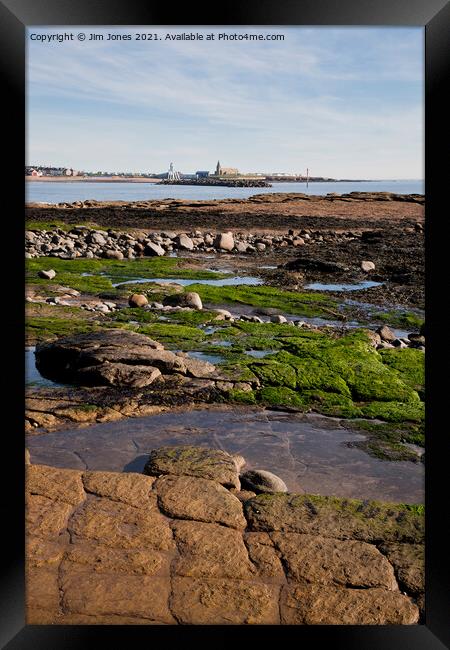 Newbiggin by the Sea, Northumberland Framed Print by Jim Jones