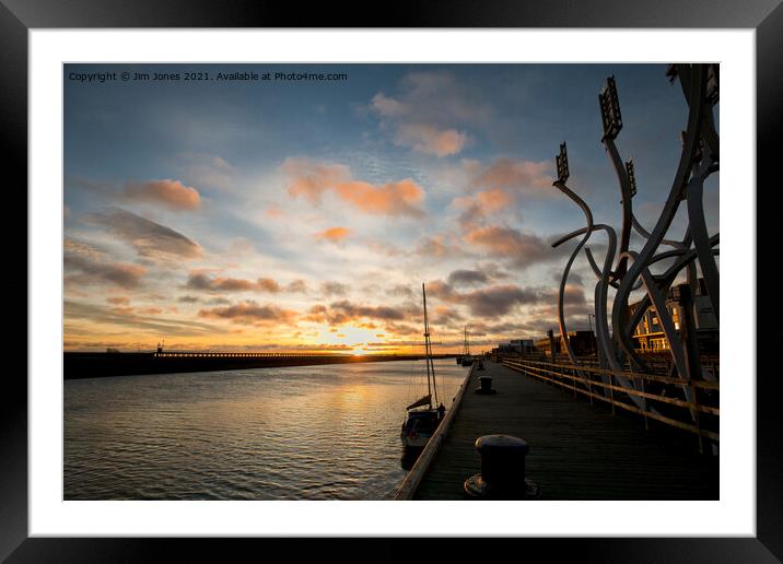 River Blyth perspective Framed Mounted Print by Jim Jones