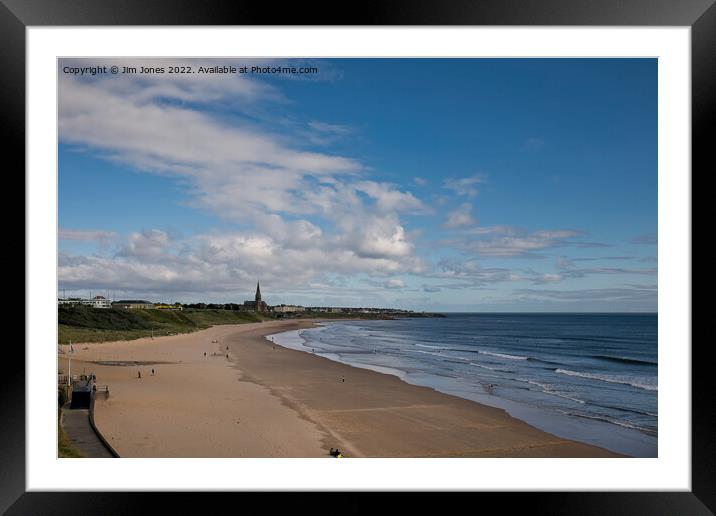 Tynemouth Long Sands Framed Mounted Print by Jim Jones