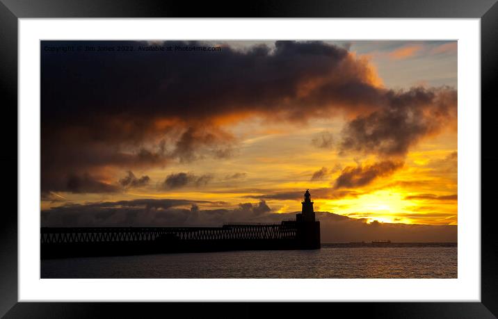 Northumbrian Sunrise Panorama Framed Mounted Print by Jim Jones